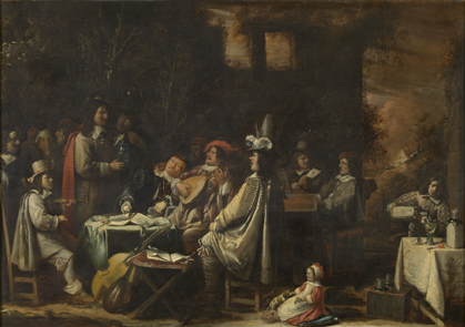 Meeting of rhetoricians, 1660, Josse van Craesbeeck