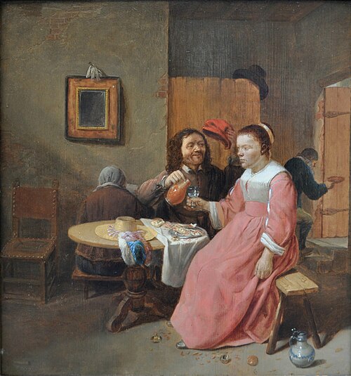 The polite seducer, 1640, Josse van Craesbeeck