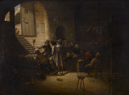 The Antwerp Arms", Tavern Scene, 1630, Josse van Craesbeeck
