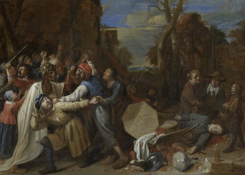 La Mort est rapide : querelle dans un pub, 1640, Josse van Craesbeeck