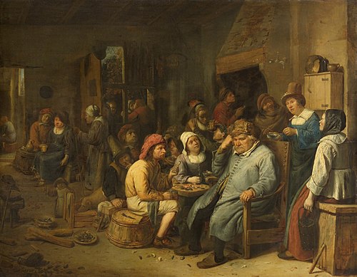 Farming in the Inn, 1650, Josse van Craesbeeck