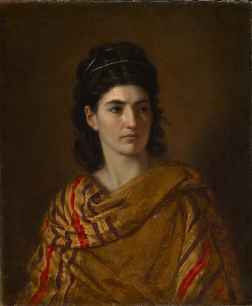Portrait of Anna Risi, 1874, Nathanael Schmitt