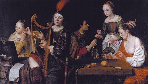Allegory on the five senses, 1651, Herman van Aldewereld
