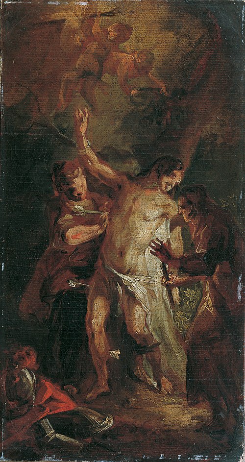 Der heilige Sebastian und die Frauen, 1778, Joseph Anton Mesmer