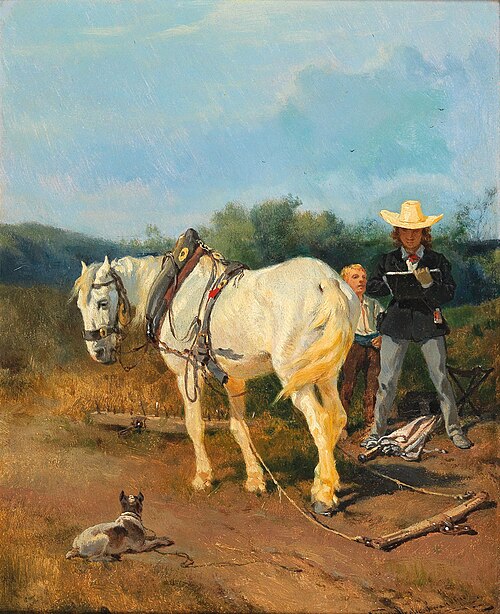 The Painter, 1881, Josef Anton Strassgschwandtner
