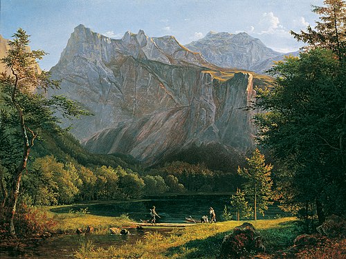 Backward lake Langbath, 1834, Josef Feid