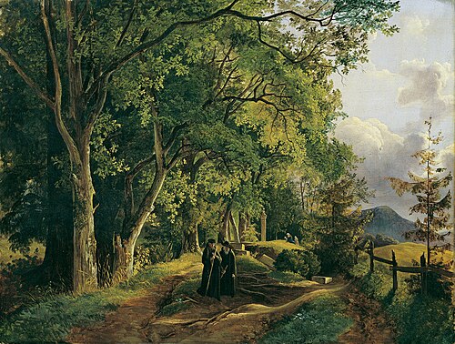 Path up the Mariahilfberg near Gutenstein, 1830, Josef Feid