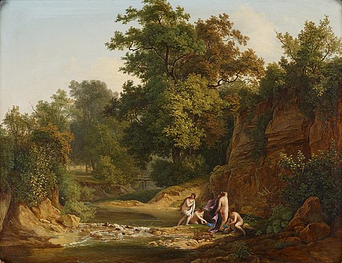 Wald mit Nymphen, 1828, Josef Feid