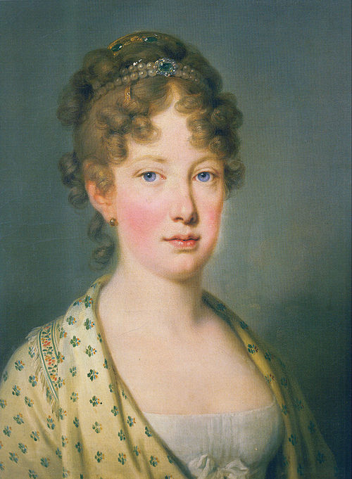 Portrait of Maria Leopoldina of Austria, 1815, Joseph Kreutzinger