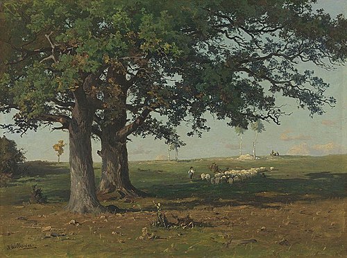 Landschaft bei Fürstenfeldbruck, 1885, Josef Willroider