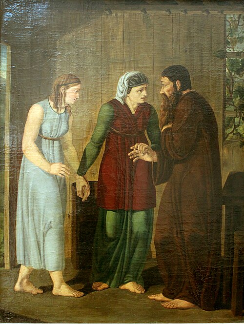 Hagar Becomes Abraham's Concubine, 1809, Joseph Wintergerst