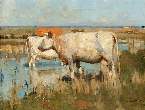 Landscape with Cattle, 1884, Joseph Crawhall III