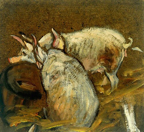 Study of Pigs, , Joseph Crawhall III