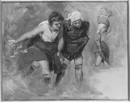 Studie von drei Frauen, 1900, Joseph Emanuel Weiser