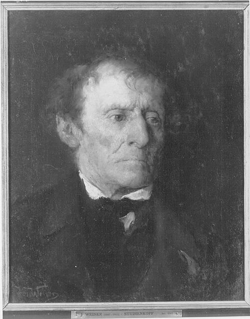 Kopf eines alten Mannes, 1904, Joseph Emanuel Weiser