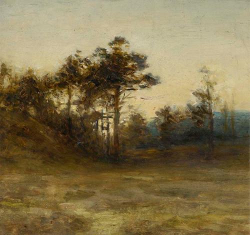 Scots Pines, Sunset, 1912, Joseph Farquharson