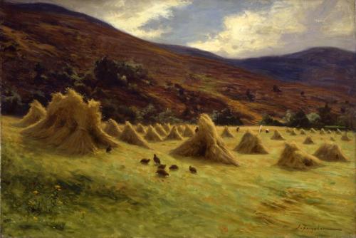 Harvesting, Forest of Birse, 1900, Joseph Farquharson