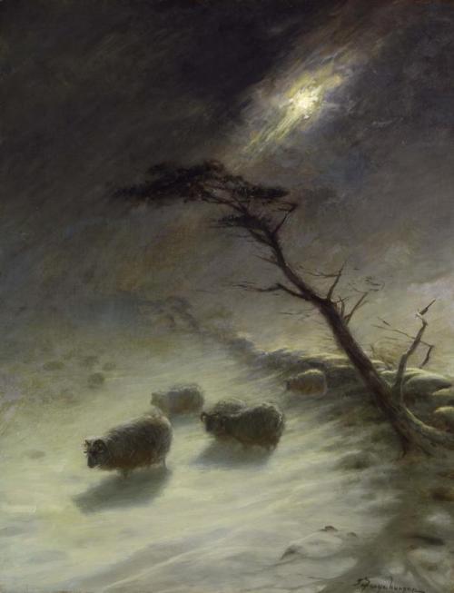 Driving Snow, 1905, Joseph Farquharson