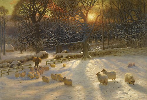 Beneath the Snow Encumbered Branches, 1901, Joseph Farquharson