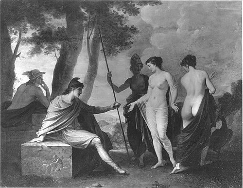 The Judgement of Paris, 1819, Joseph Hauber