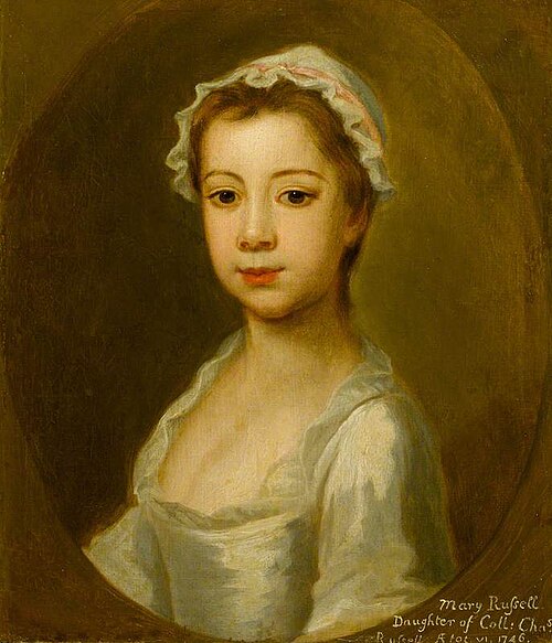 Mary Russell, Daughter of Colonel Charles Russell, Aged 6, 1746, Joseph Highmore