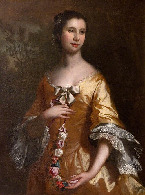 Elizabeth Lee (1729–1786), Wife of William Waller, 1755, Joseph Highmore