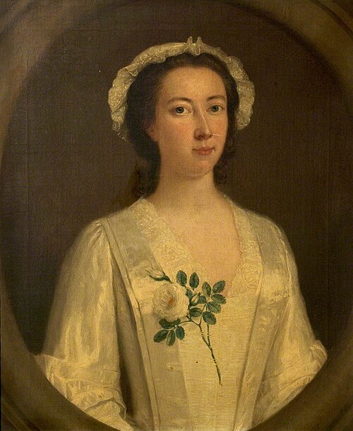 Portrait of an Unknown Woman in White (once thought to be Charlotte Clopton), , Joseph Highmore