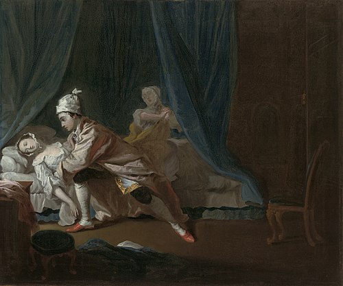 Pamela fainting, 1743, Joseph Highmore