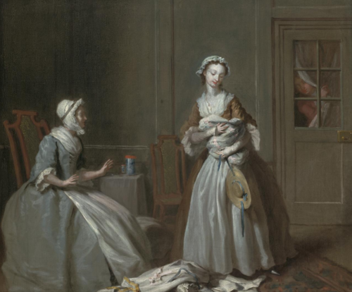 Pamela preparing to go home, , Joseph Highmore