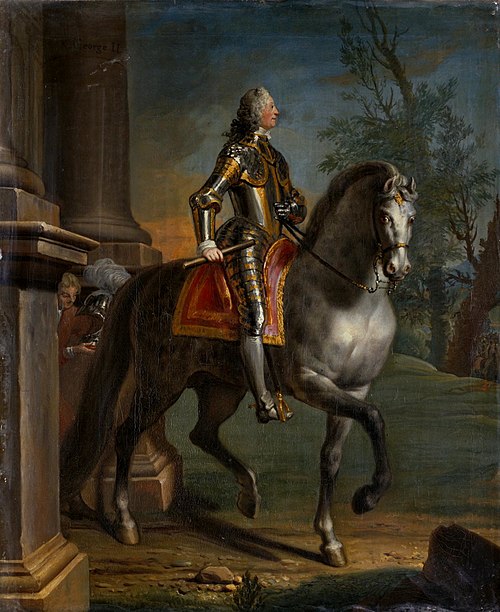 Equestrian Portrait of King George II, 1744, Joseph Highmore