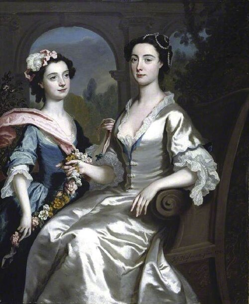 Mrs Elizabeth Birch and her daughter, 1741, Joseph Highmore