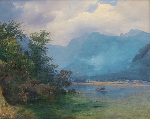 Alpská krajina, 1844, Joseph Holzer