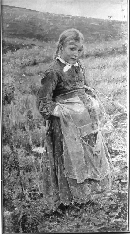 Junges Mädchen, 1880, Joseph Molitor von Mühlfeld
