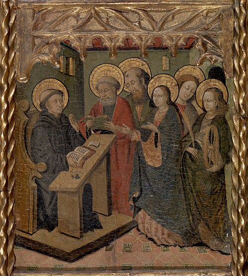 The Virgin Mary and Saints Peter, Paul, John the Evangelist, and Catherine of Alexandria Appearing t, , Master of Riglos