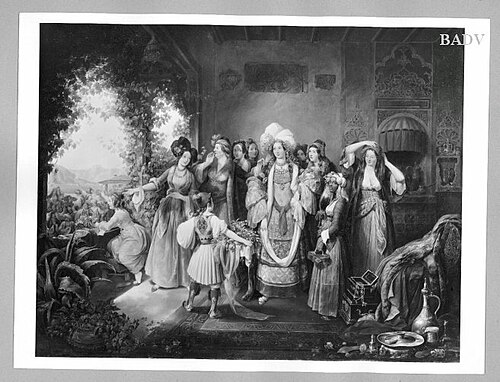 festival in oriental costumes, 1835, Joseph Petzl