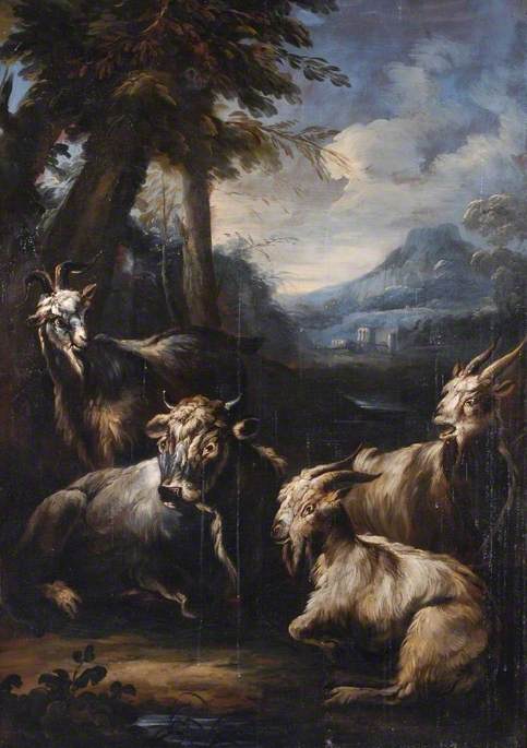 Landscape with Oxen and Goats, , Joseph Roos