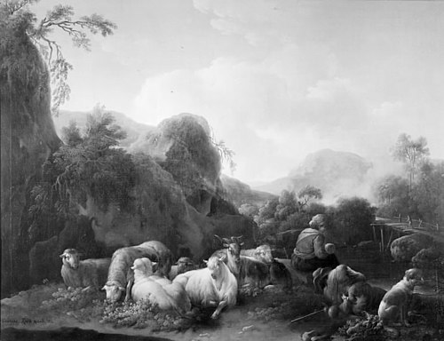 Family of Shepherds in a Mountainous Landscape, 1773, Joseph Roos