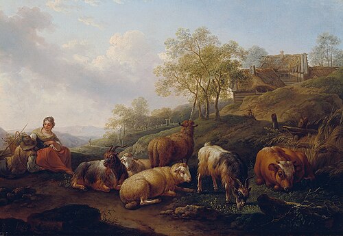 Landschaft mit weidendem Vieh, 1766, Joseph Roos