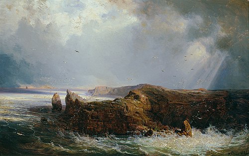 Die Insel St. Paul im Indischen Ozean, 1868, Joseph Selleny