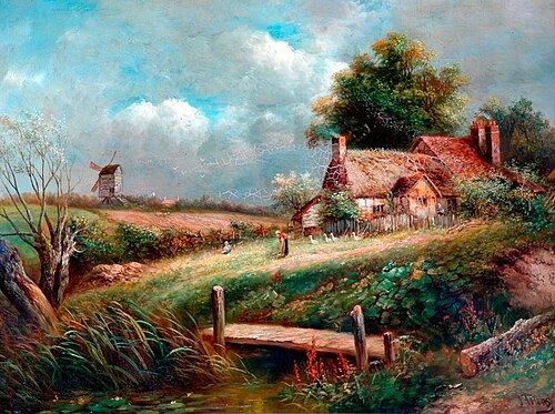 A Kentish Farm, 1863, Joseph Thors