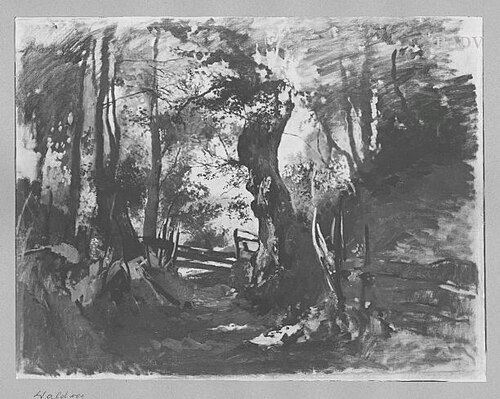 Laubwaldweg, unvollendet, 1870, Joseph Wenglein