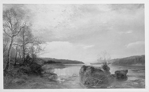 Herbstliche Isarlandschaft, 1898, Joseph Wenglein