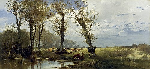 Landschaft mit Viehherde, 1873, Joseph Wenglein