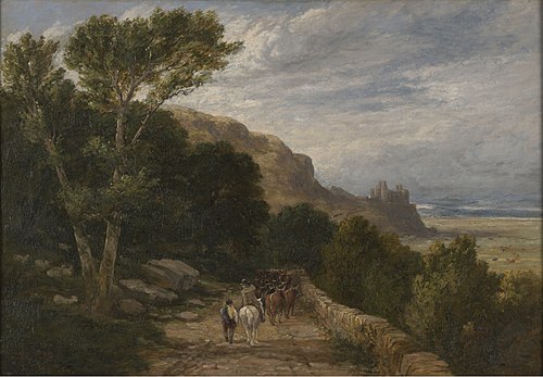 Landscape, Harlech Castle, 1885, David Cox Jr.