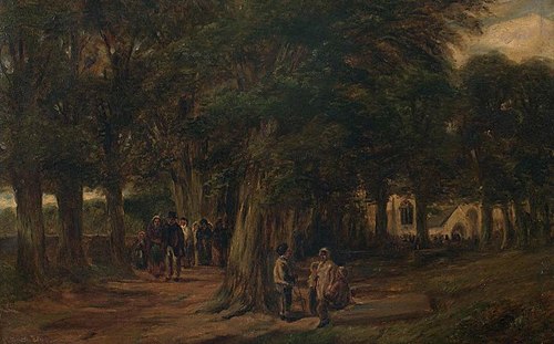 Coming From Church, 1880, David Cox Jr.