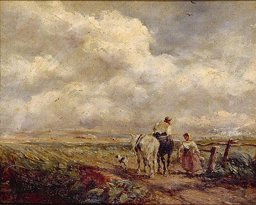 The Road across the Common, 1853, David Cox Jr.