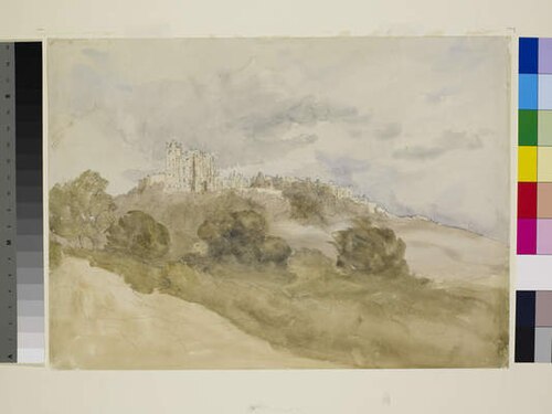 Bolsover Castle, Derbyshire, 1835, David Cox Jr.