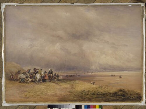 Ulverston Sands, 1835, David Cox Jr.