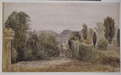 Powis Castle, 1840, David Cox Jr.