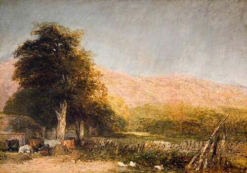 A Farm at Bettws-y-Coed, 1850, David Cox Jr.